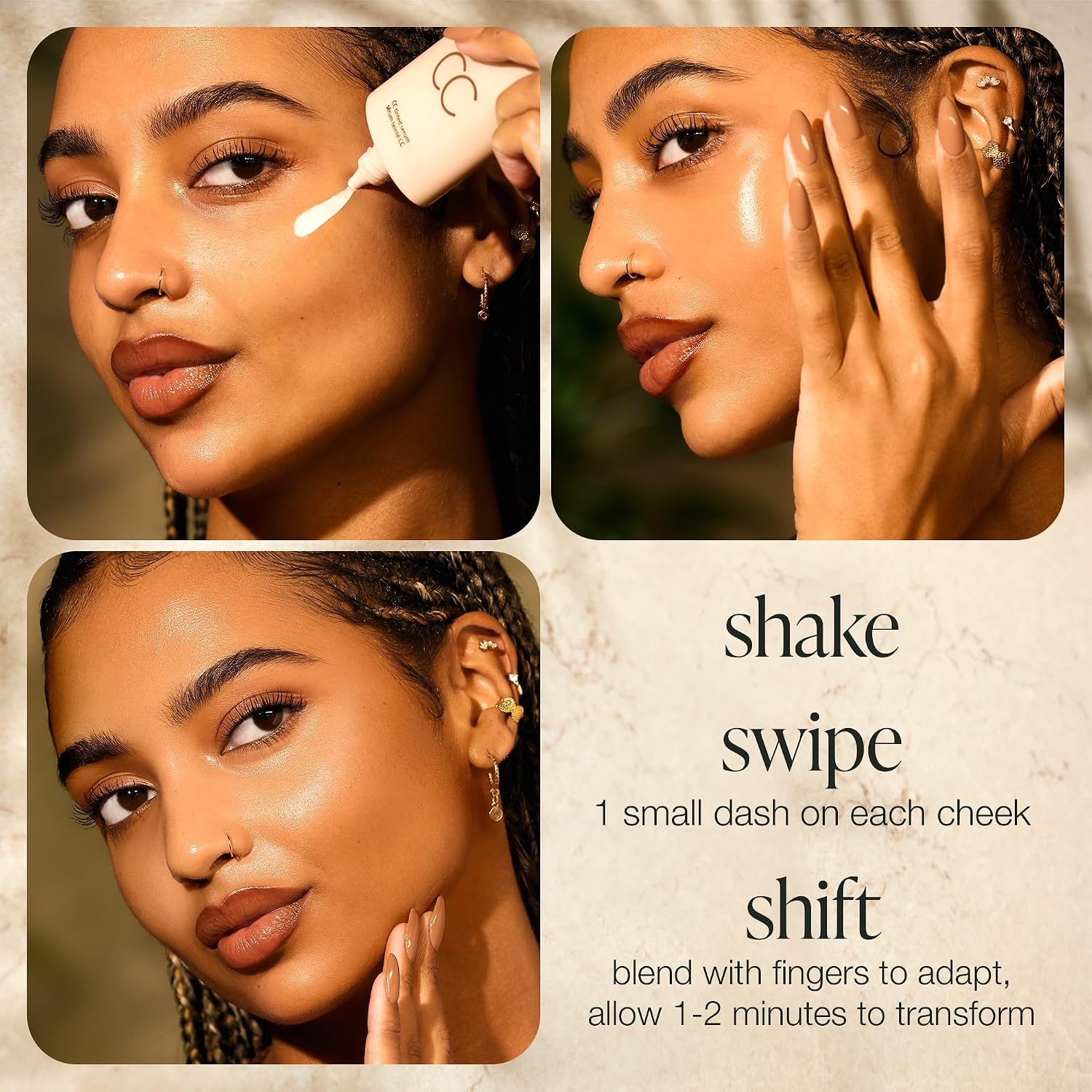 image:imagetarte CC tinted serum  ColorCorrecting Tinted Serum ColorChanging ShadeMatching Adaptisphere Technology Lightweight Coverage Waterproof 16HR Wear vegan amp crueltyfree tanmedium