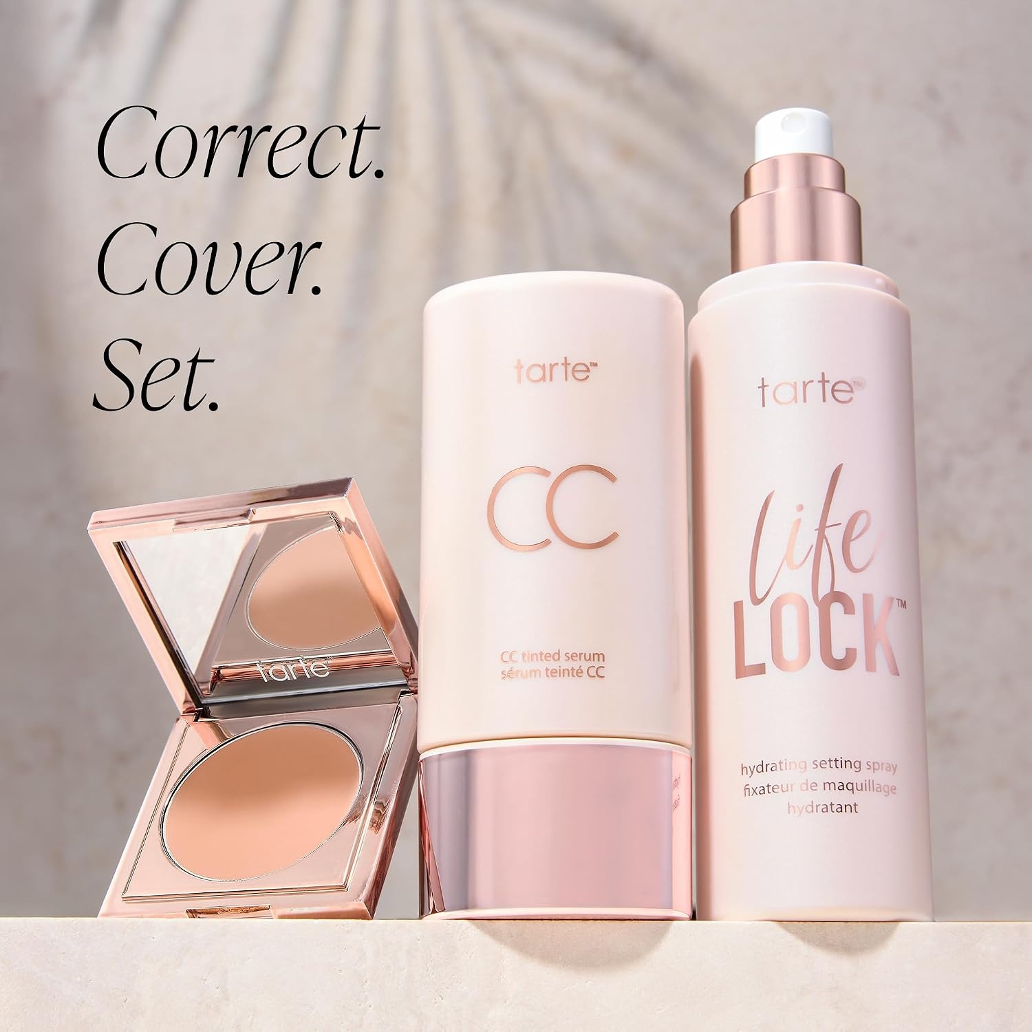 image:imagetarte CC tinted serum ColorCorrecting Tinted Serum ColorChanging ShadeMatching Adaptisphere Technology Lightweight Coverage Waterproof 16HR Wear vegan amp crueltyfree tanlight